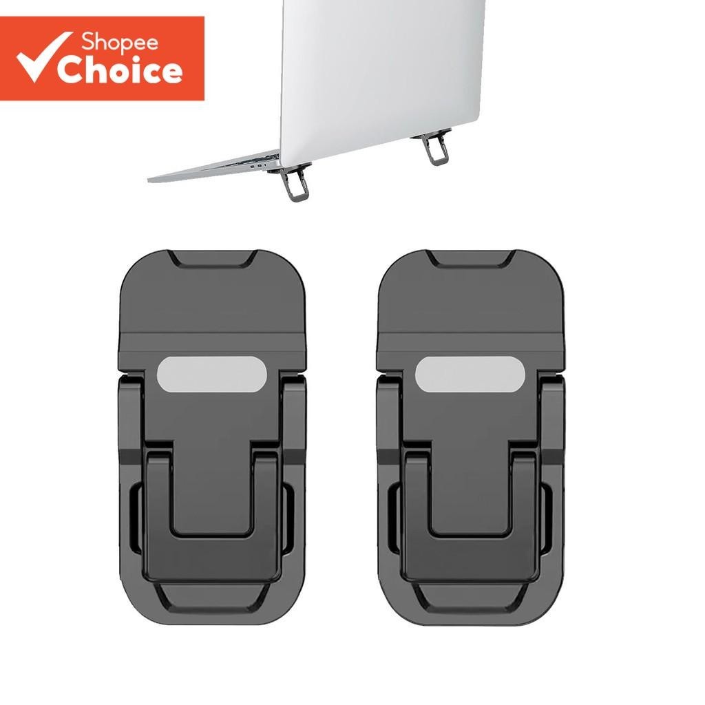 Suporte Invisível Para Laptop Em Liga De Alumínio , Mini Portátil Teclado Levantador De Com Resfriamento De Almofada