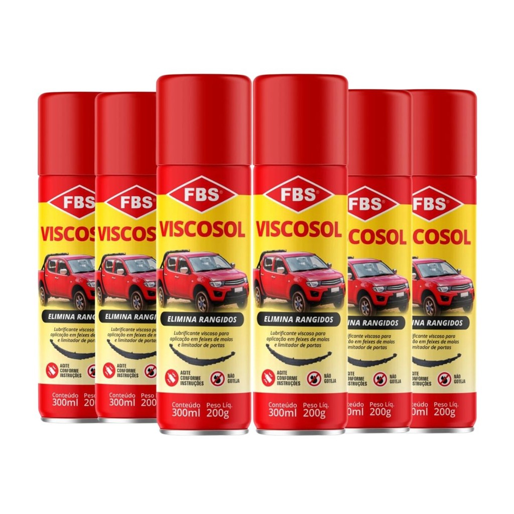 Kit 6 Eliminador De Rangido - Viscosol 300ml Splay