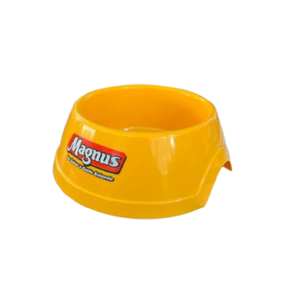 Comedouro Amarelo Magnus para Cães e Gatos