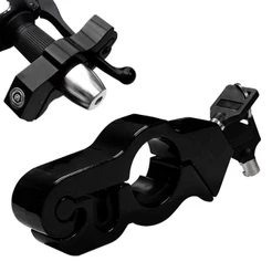 Trava Para Moto Manete Manopla Gp Tech Antifurto Aluminio Ultra Resistente Preta