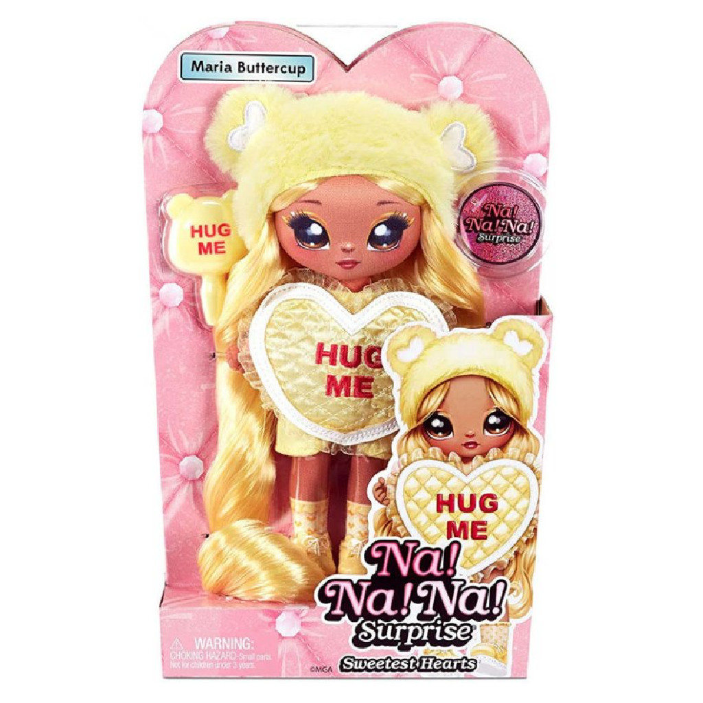 Boneca Na!Na!Na! Surprise Coração Maria Buttercup Amarela 581345 - Sweetest Heart - Mom & Baby