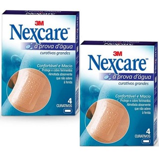 Kit com 2 Caixas de Curativo Nexcare Grande 4 Unidades em Oferta na Shopee
