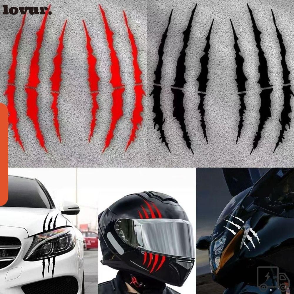 Adesivos De Motocicleta LOVUR , Vinil Para Capacete Carro Com Garra De Demônio DIY