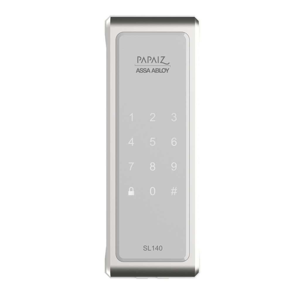 Fechadura Digital Eletronica SL140 Prata de Sobrepor Papaiz