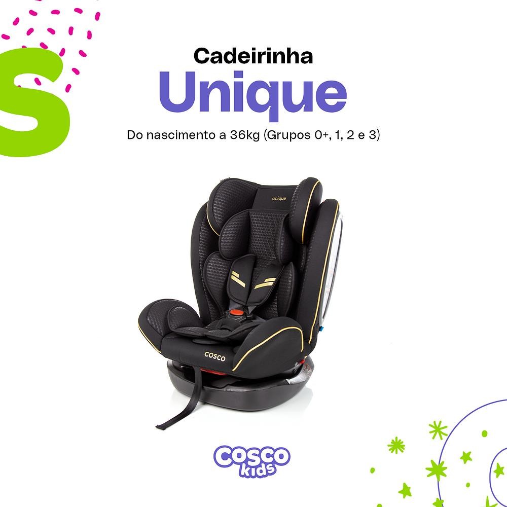 Cadeira Para Auto Unique 0 À 36kg Cinza Sport Cosco Kids
