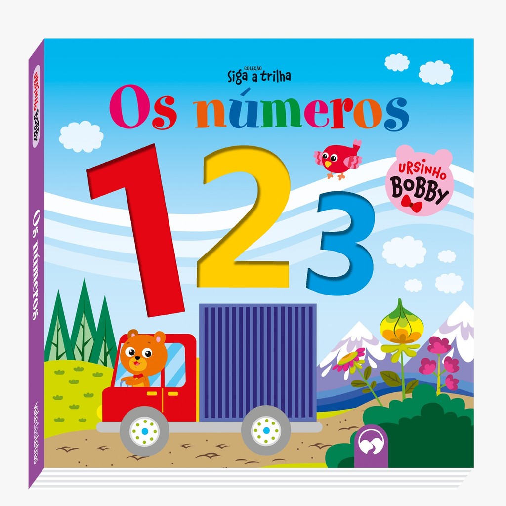 Livro Educativo Aprendendo Os Números Bebe Livrinho Infantil Coleção Siga a Trilha Coordenação