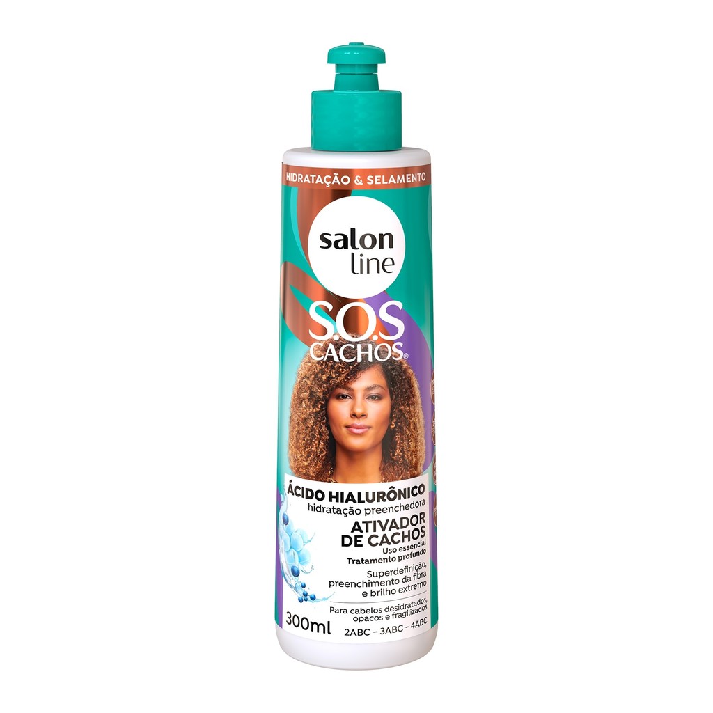 Ativador de Cachos SOS Cachos Ácido Hialurônico 300ml - Beauty
