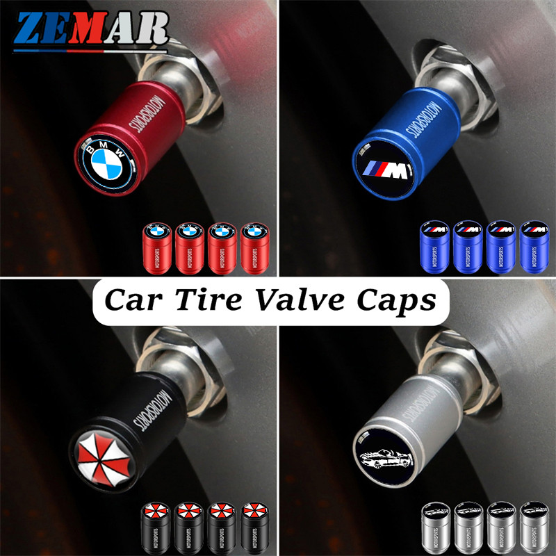 4 Unidades Tampas De Válvula De Pneu De Carro BMW Automotivo Motocicleta Bicicleta Metal À Prova De Poeira Ar Para F30 E