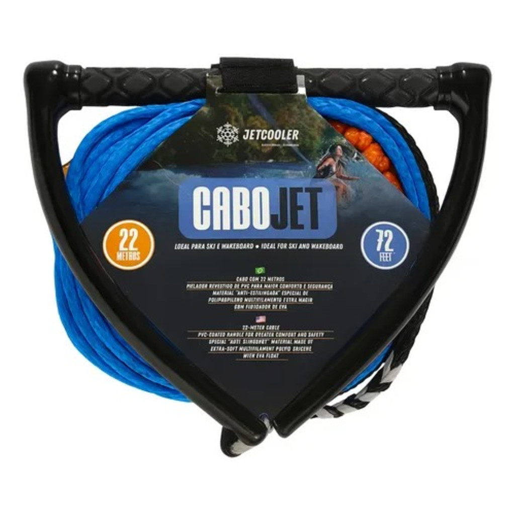 Cabo Corda Wake Board E Ski Flutuante Reboque Jet Cooler
