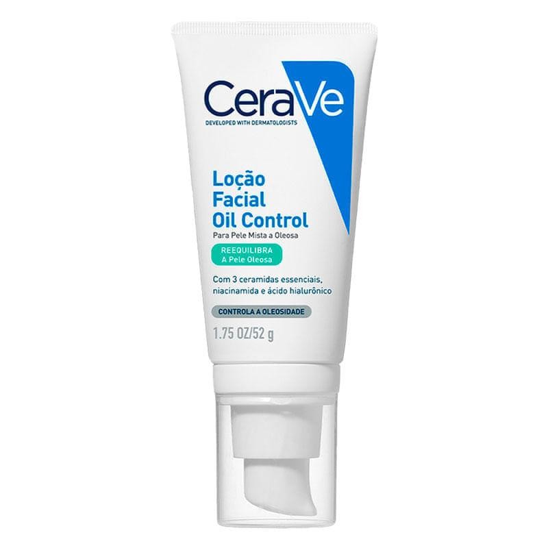 Loção Facial Oil Control Cerave Pele Mista a Oleosa 52g