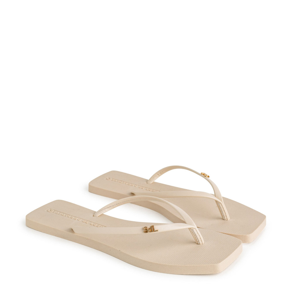 Rasteira Pop Sun Nude Manteiga com Nude Almond POPSUN_7 - Women Shoes