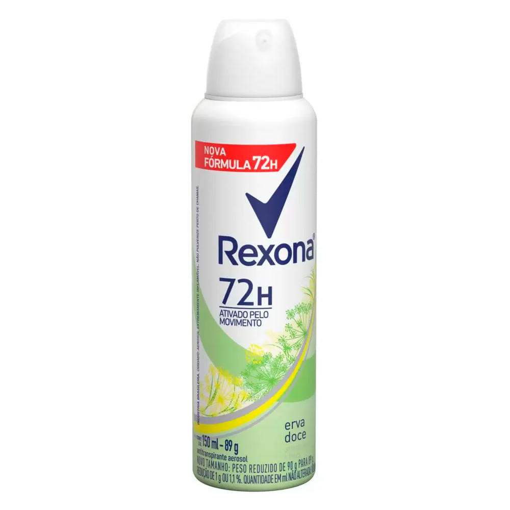 Desodorante Aerosol Rexona Erva Doce Feminino 150ml - Beauty