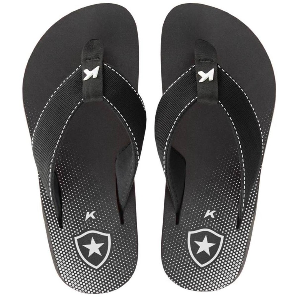 Chinelo Kenner Kivah Botafogo Masculino - Preto e Branco