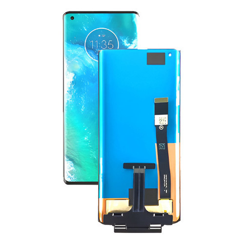Tela Compativel Display Frontal Compatível Moto Edge/edge Plus Curvado + PELICULA + COLA 15ML AQUICELLBSB