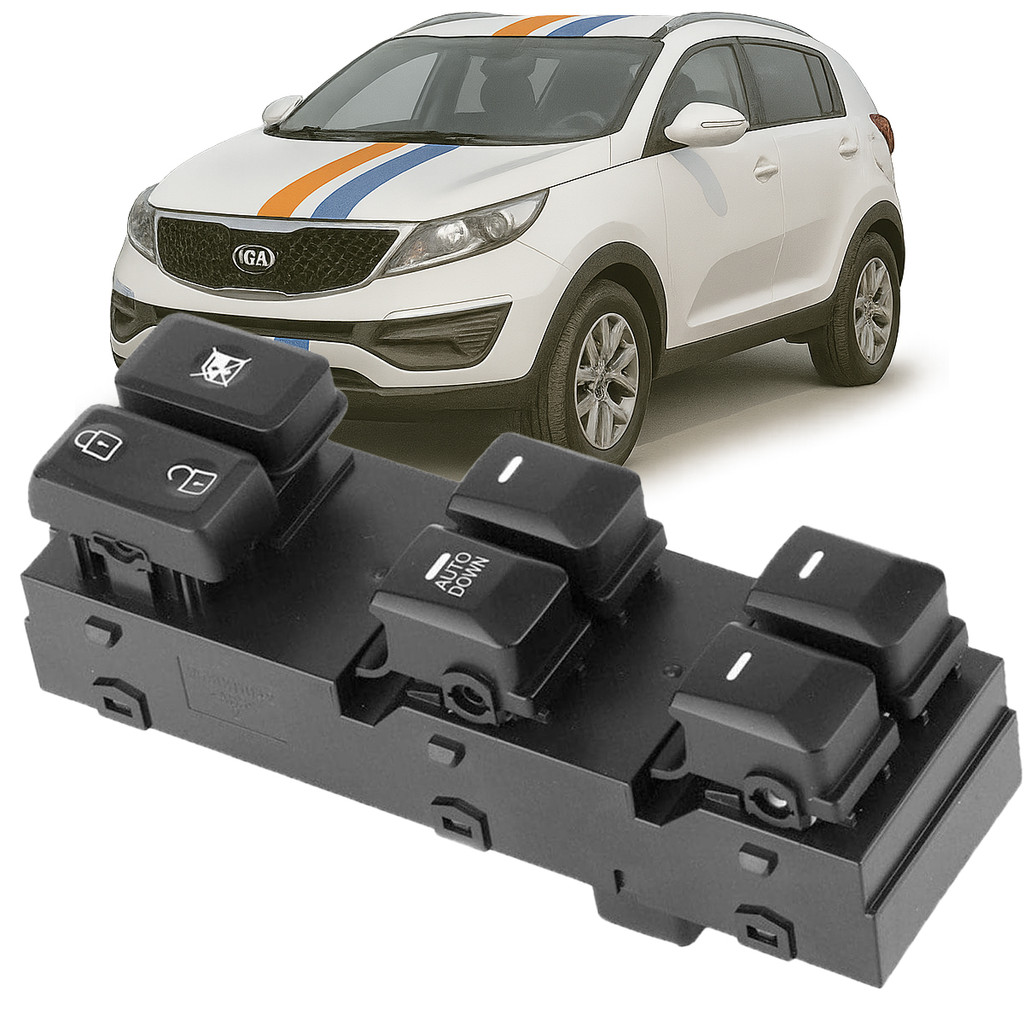 Botão Interruptor Comando Vidro Elétrico Kia Sportage 2011 A 2016