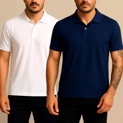 Camisa Gola Polo Masculina Lisa Sem Estampa Premium 50% Algodão 50% Poliester
