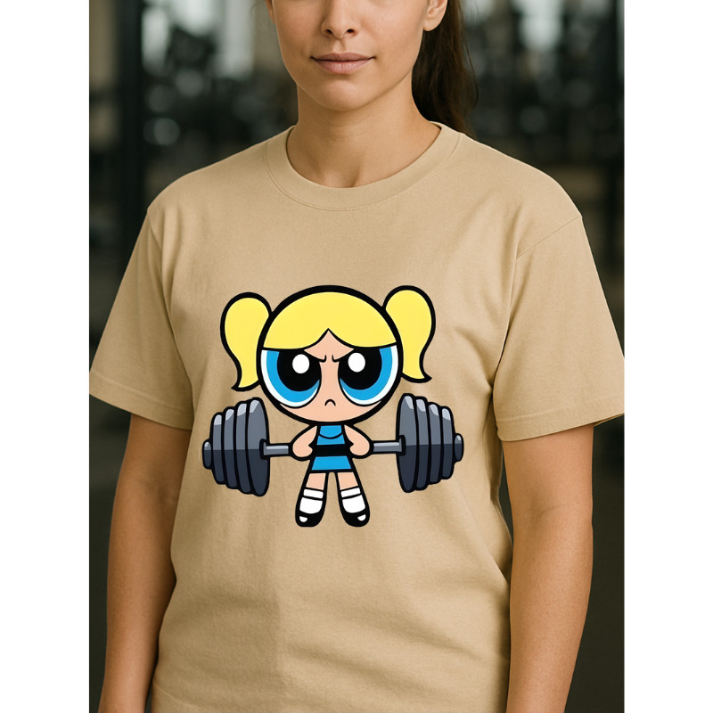 Camiseta Estampada Feminina Academia Treino 100% Algodão Confortável Ótimo Caimento Blusão