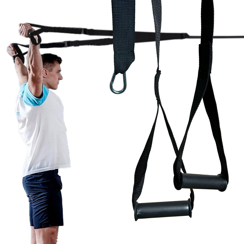TRX Simples Fita De Suspensão Para Treinamento Funcional Pilates Yoga Fisioterapia Saude Cross