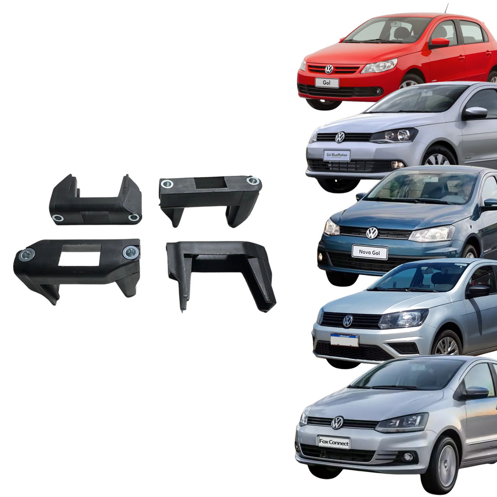 KIT SUPORTE DO COXIM DO RADIADOR Gol - Saveiro - Voyage - Fox (G5/G6/G7/G8)