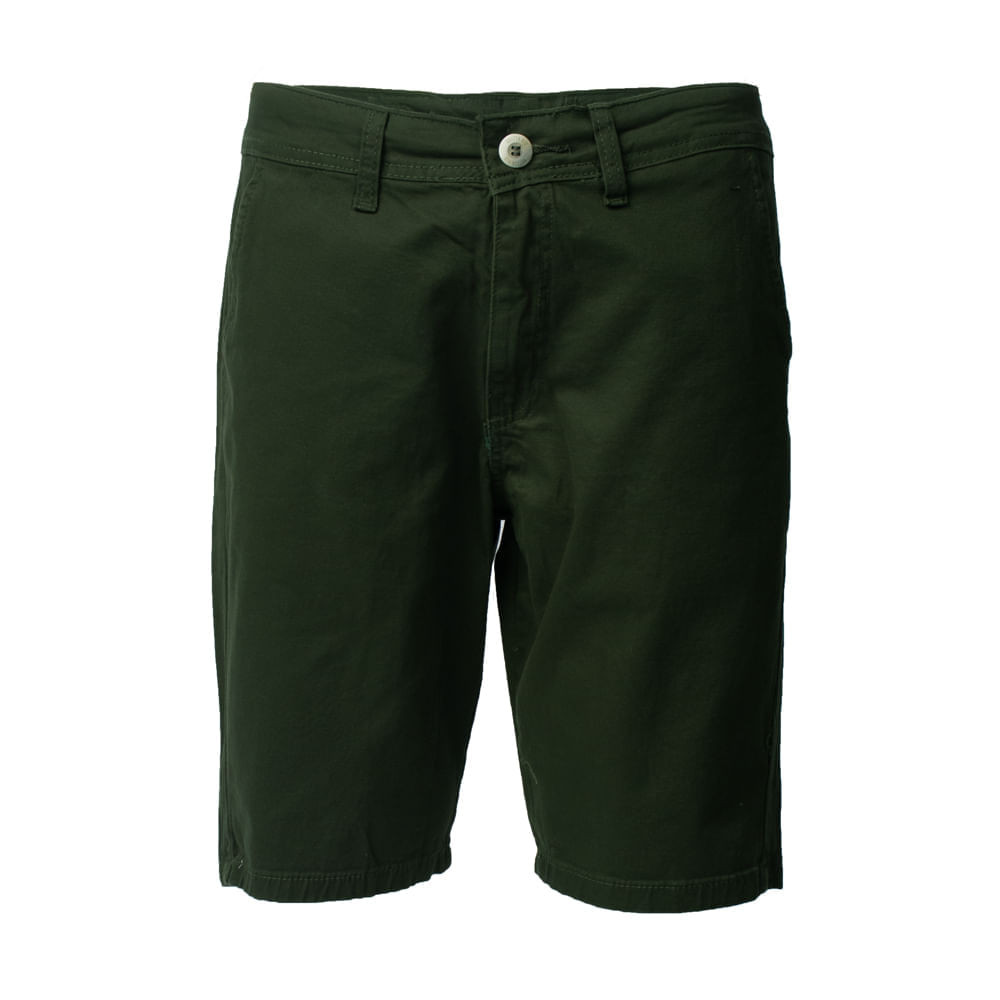 Bermuda Masculina Guitta Rio Sarja Reta Verde Militar em Oferta na Shopee