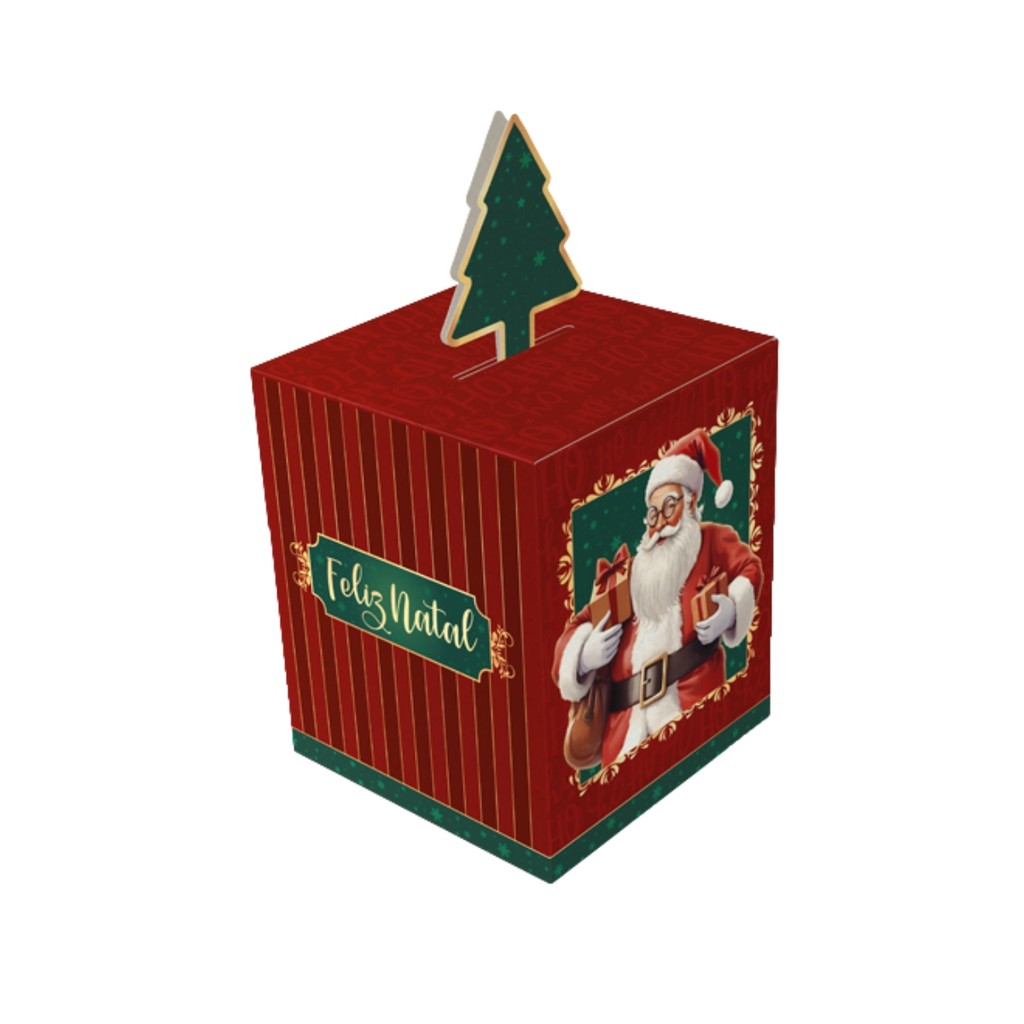 10 CAIXA NATAL 10X10X12 POP UP C/VISOR - NOEL 5725 (NATAL 2025 IDEIA) (CHOCO) · foto 2