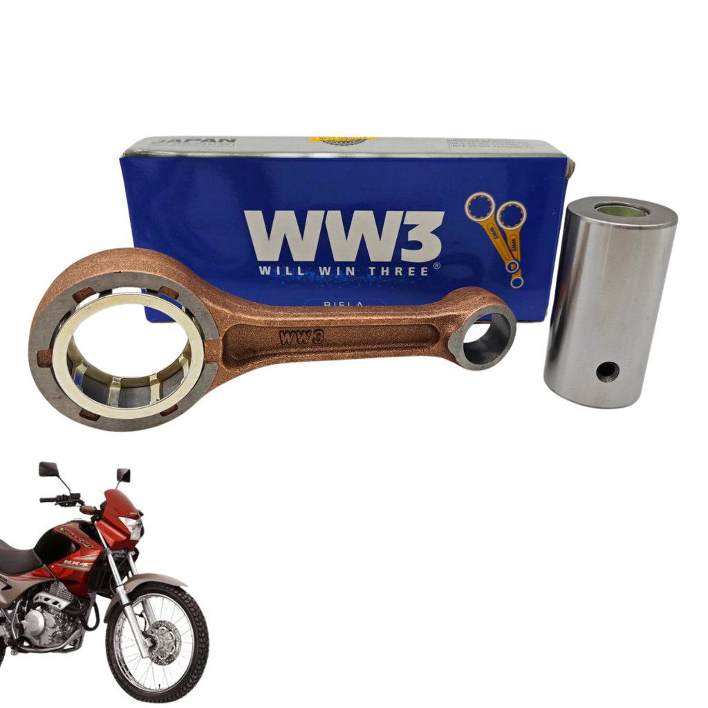 Biela Completa Honda NX 400 Falcon Carburada 1999 a 2008/ NX 400i Falcon 2013 2014 2015