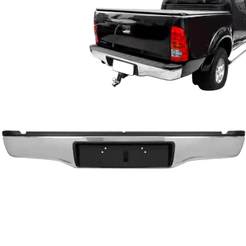 Parachoque Traseiro Hilux Srv 05 06 07 2008 2009 2010 2011 2012 2013 2014 2015 Cromado Com Suporte