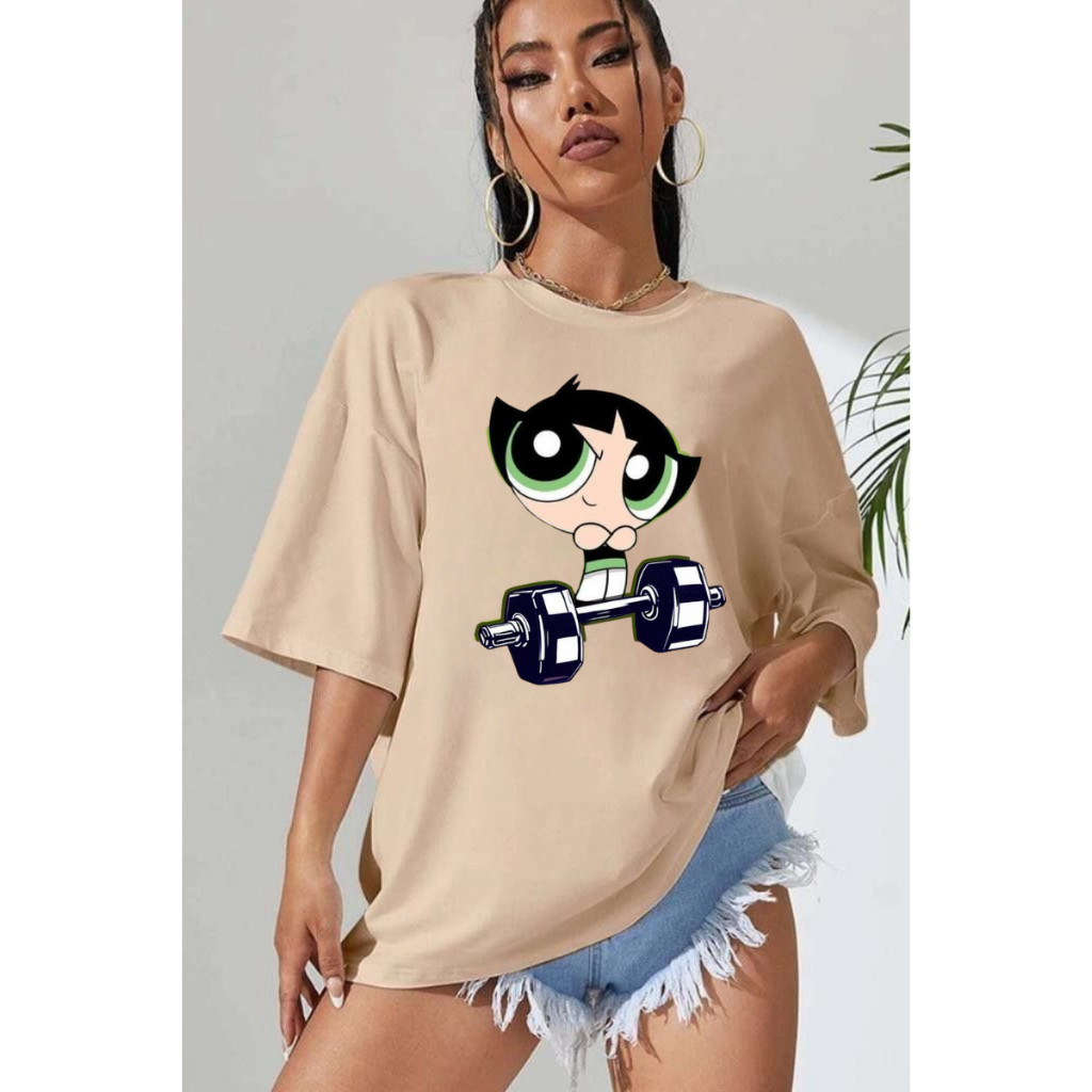 Camisetão Algodão de Treino Feminino T-shirt Gym Larga Blusão Academia Crossfit