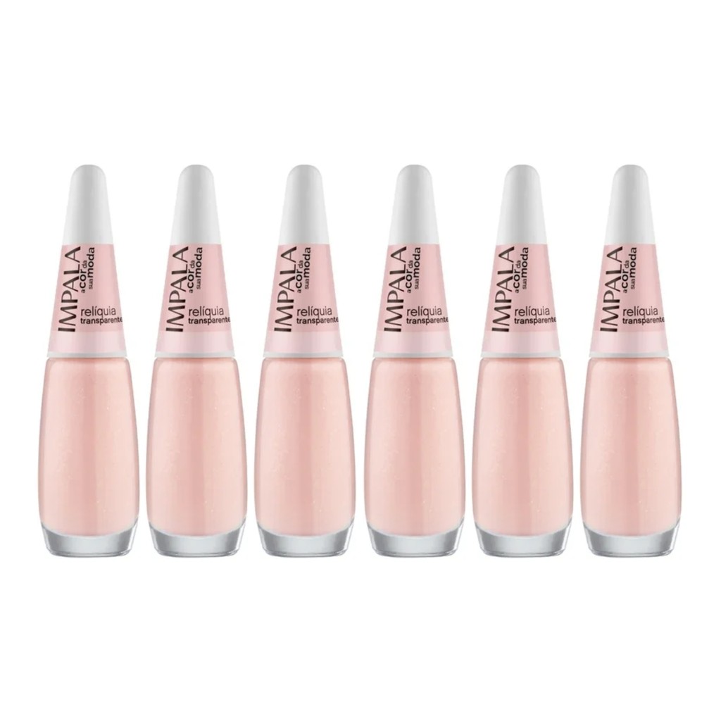 Kit 6 Esmalte Impala A Cor Da Moda Relíquia Transparente em Oferta na Shopee