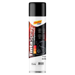 Tinta Spray Preto Fosco para Alta Temperatura 400ml Mundial Prime AE01000100