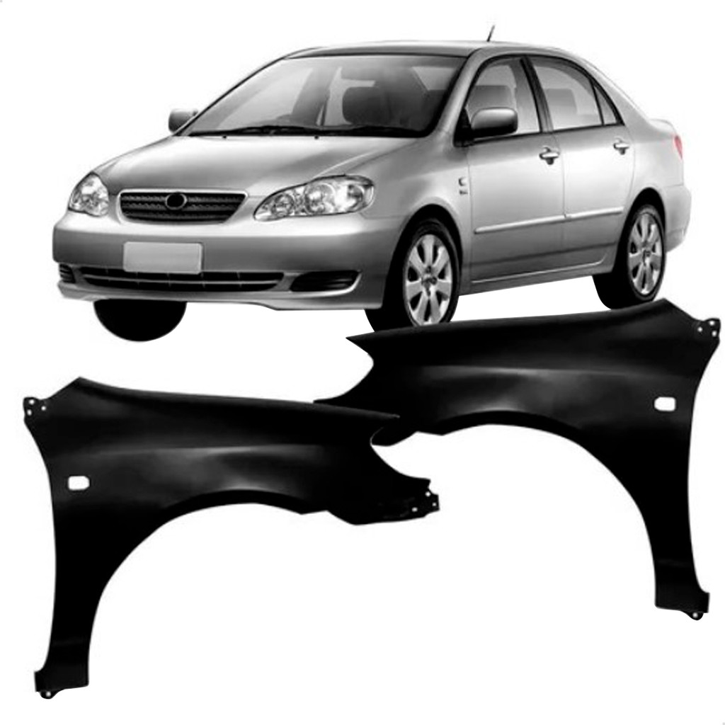 Paralama Corolla 2003 2004 2005 2006 2007 2008 Com Furo