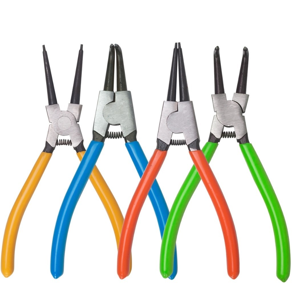 Alicate Para Anéis Internos Externo Bico Curvo Reto 7" Profissional em Oferta na Shopee