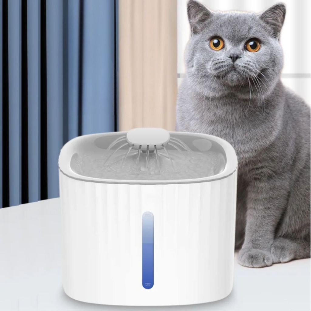 Bebedouro Fonte de Água Elevado Automático Com Filtro 3 Estágios Para Pet Cachorro Gato 3 Litros