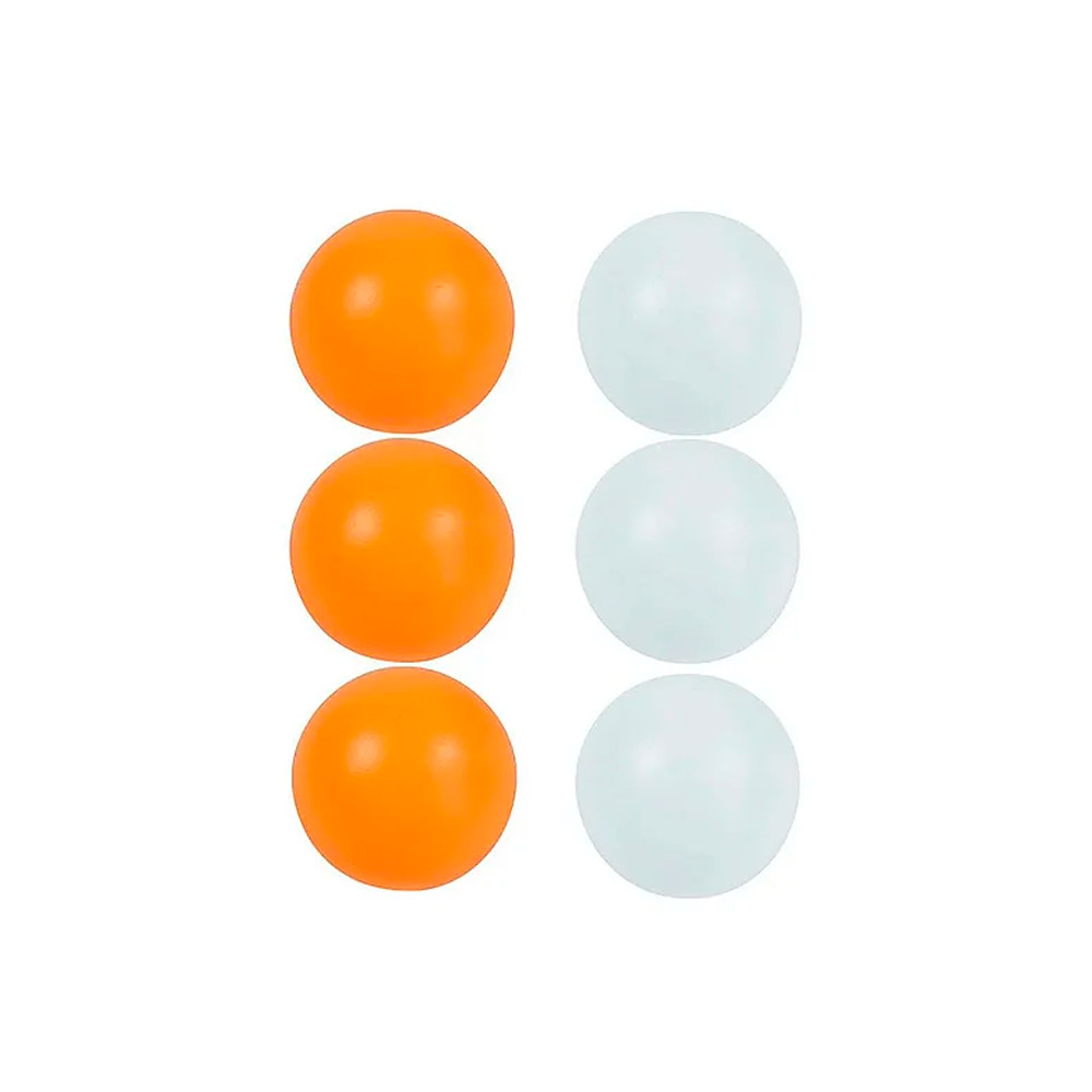 Kit 6 Bolas Ping Pong Tênis de Mesa Plástico
