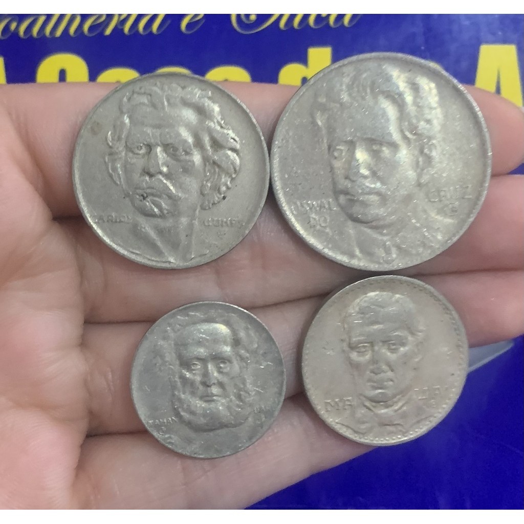 Kit 4 Moedas 100 Réis, 200 Réis, 300 Réis, 400 Réis