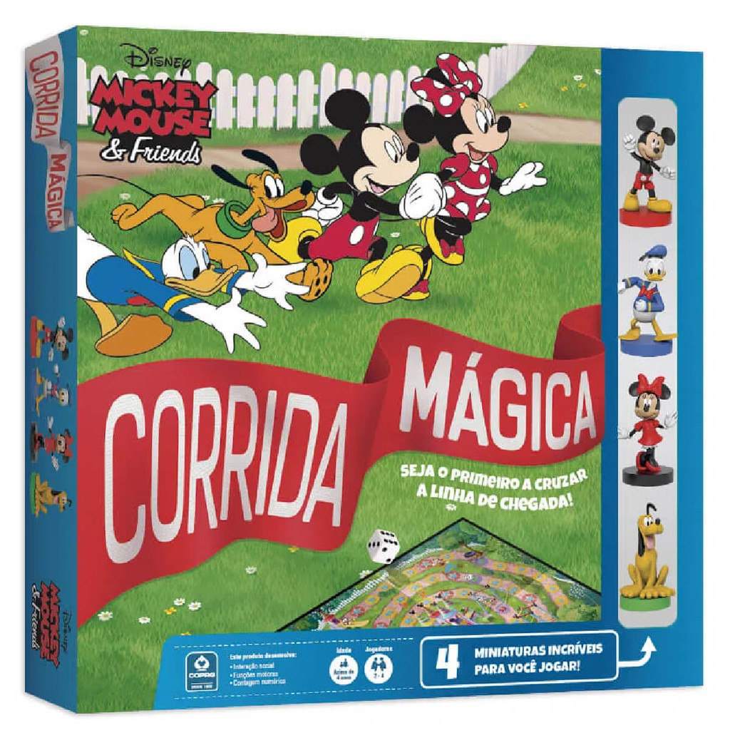 Jogo Corrida Mágica Mickey e Friends Copag - 90809 em Oferta na Shopee