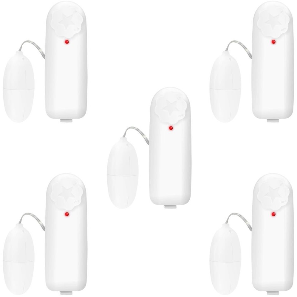 Kit Com 5 Vibradores Cápsula Bullet com Controle Multivelocidade Branco em Oferta na Shopee