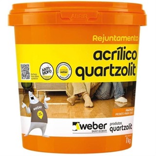 Rejunte Acrílico 1kg Marfim Quartzolit em Oferta na Shopee