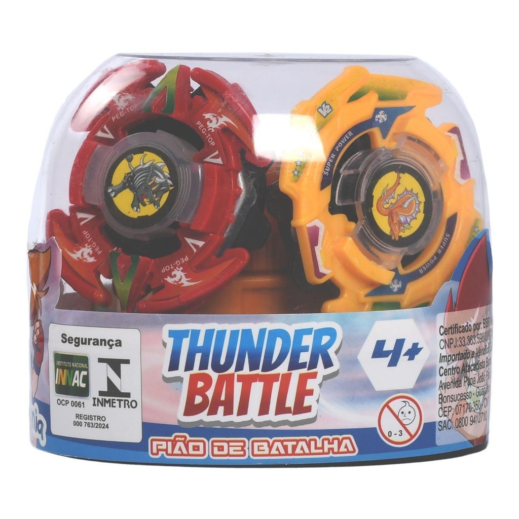 Pião de Batalha Kit com 2 Piões - Brinkzania em Oferta na Shopee
