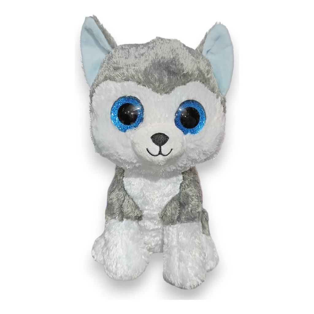 Ursinho Cachorro Husky Bos Lobo Olhos Brilhantes Grande Tynn