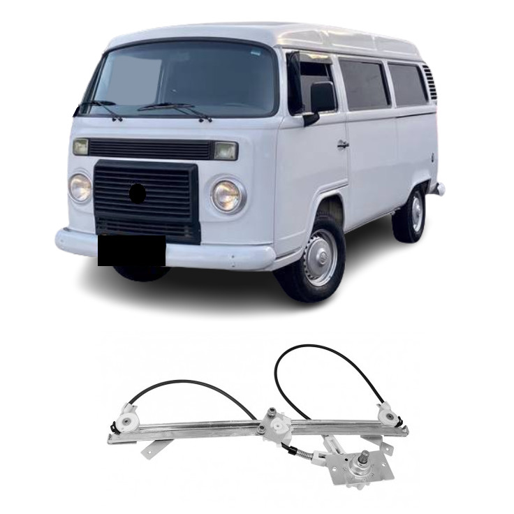 MAQUINA DE VIDRO MANUAL DIANTEIRA KOMBI 2007 LADO ESQUERDO em Oferta na Shopee