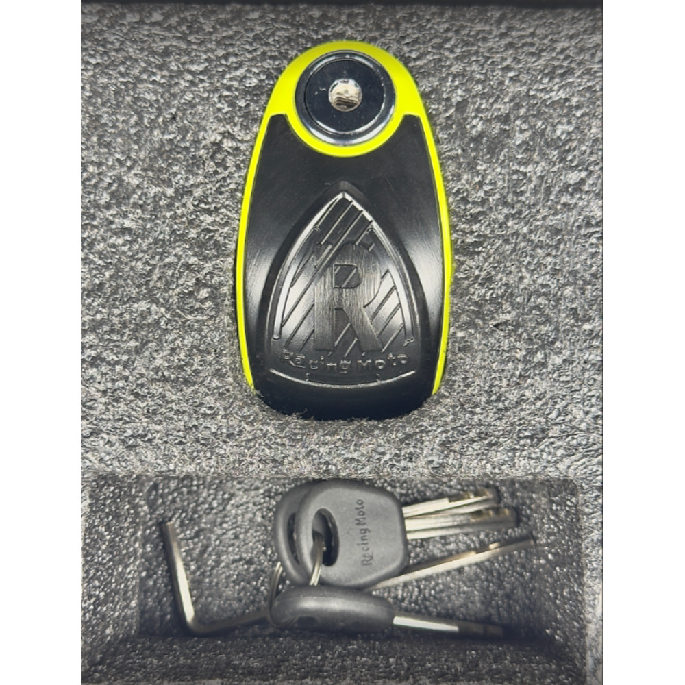 TRAVA DISCO COM ALARME GP TECH ZX7104-5 MEDIA | AMARELA | UNICO