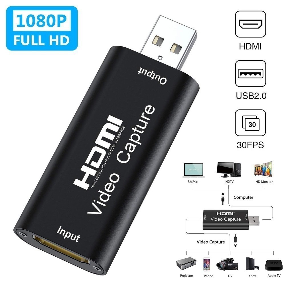 4K Entrada 1080P Saída HD para USB 2.0 Captura de Video Celular, video game, live etc
