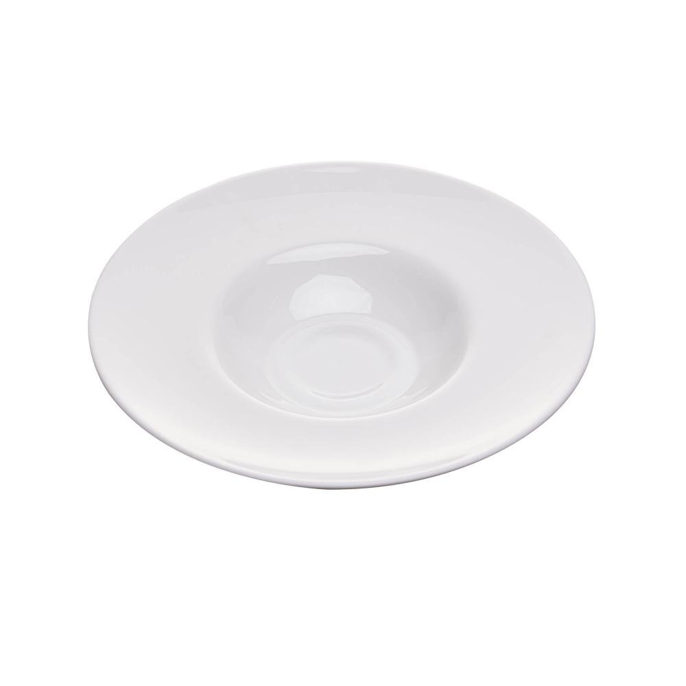 Prato para Risoto de Vidro Opalino Evolution Branco 29cm