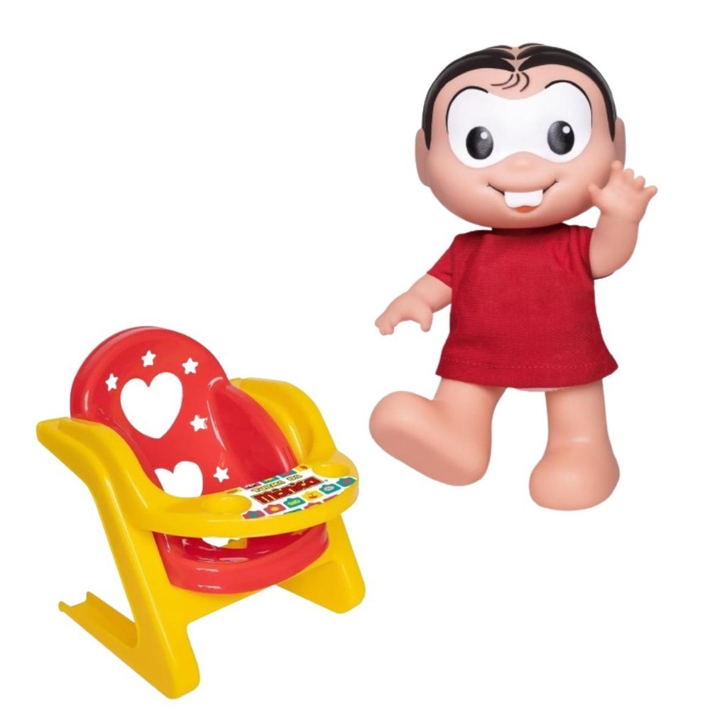 Boneca Mônica com Mini Cadeira de Papinha 1111 - Samba Toys