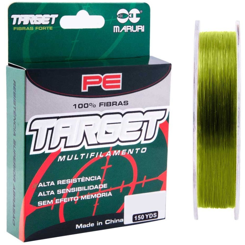 Linha Multifilamento Maruri Target 4x 0,52mm 137m Verde