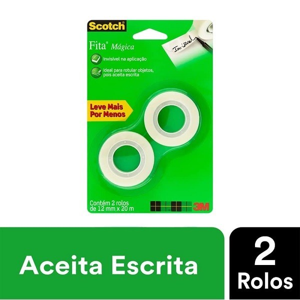 Fita Magica 12MM X 20M 2 Rolos - Stationery