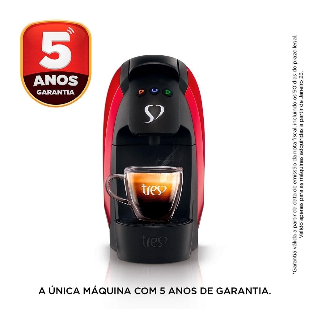 Detalhes do Cafeteira Expresso Luna Tres Vermelha 127V