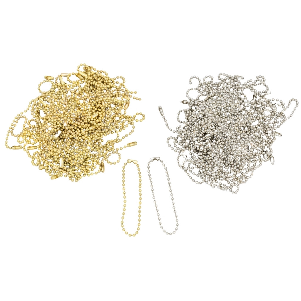 Corrente Bolinha 12cm 2mm Brilhante Chaveiro Decorado Artesanato