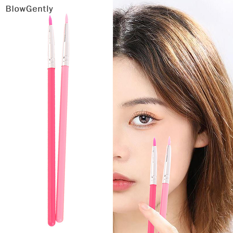 BlowGently Silicone Concealer Escova De Maquiagem Auxiliar Eyeliner Sombra Para Os Olhos Detalhes Das Ferramentas De Puncionamento De Unhas Pincel Arte BG NOVEL